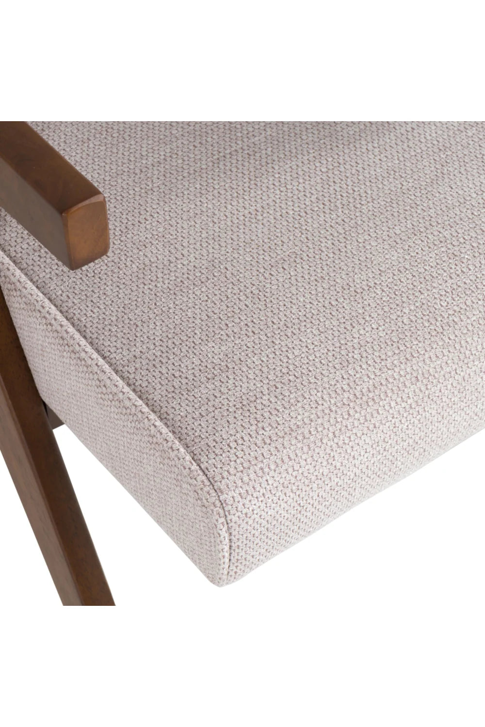 Luxury Walnut V-Leg Accent Chairs Modern Italian Style for Villa
