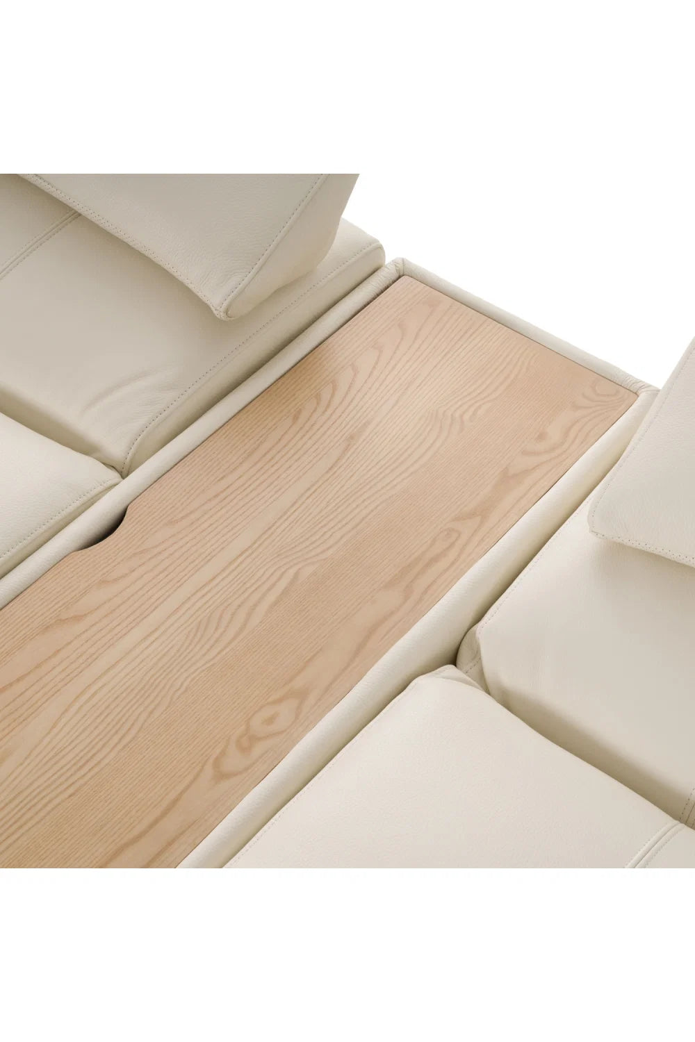 Luxury White Leather Modular Sofa Modern Italian Style for Villa