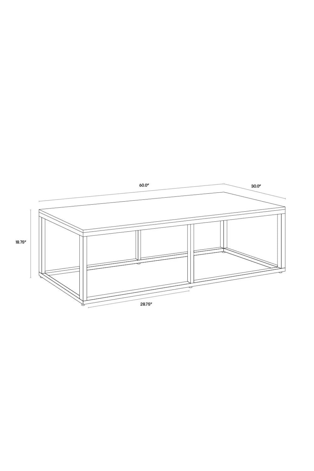 Luxury White Marble Coffee Table Modern Italian Style for Villa