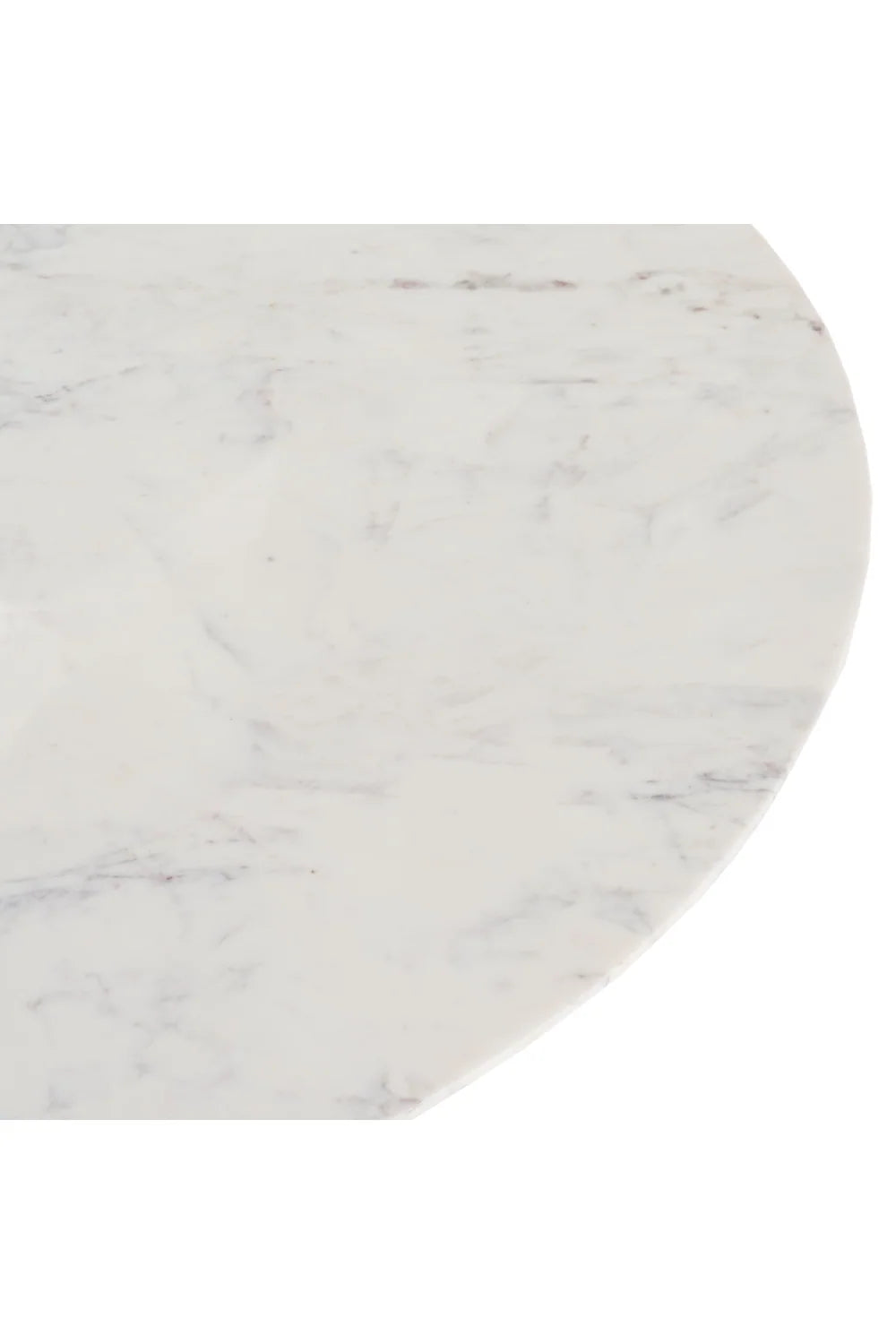 Luxury White Marble Dining Table Modern Italian Style for Villa