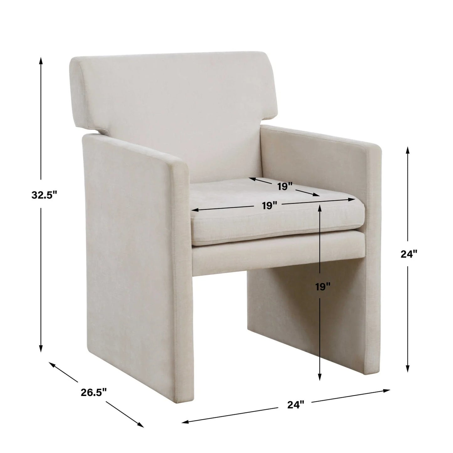 Luxury White Velvet Dining Chairs European Style for Villa