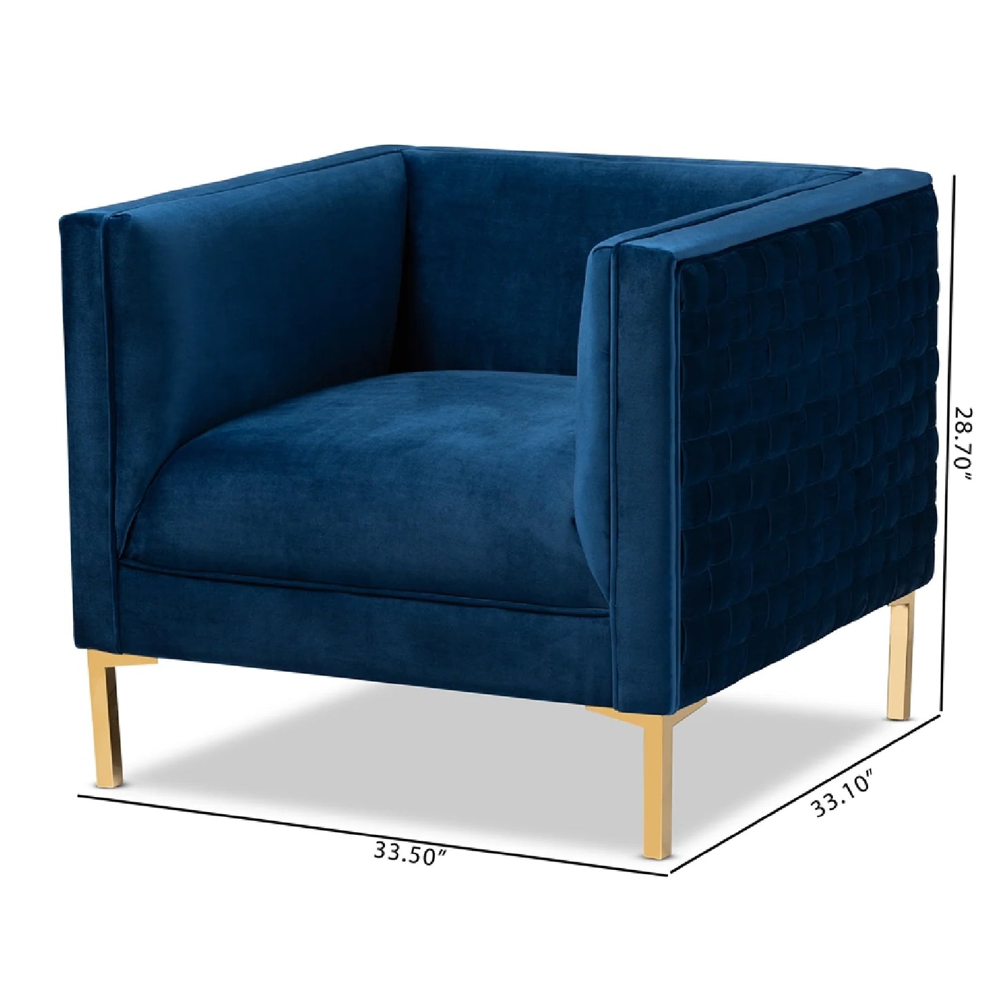 Luxury Woven Velvet Lounge Chair Modern Italian Style for Villa