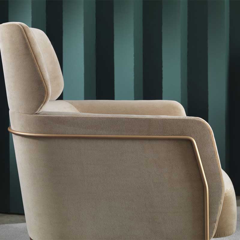 Luxury Nest Lounge Armchair Modern Italian Style for Villa
