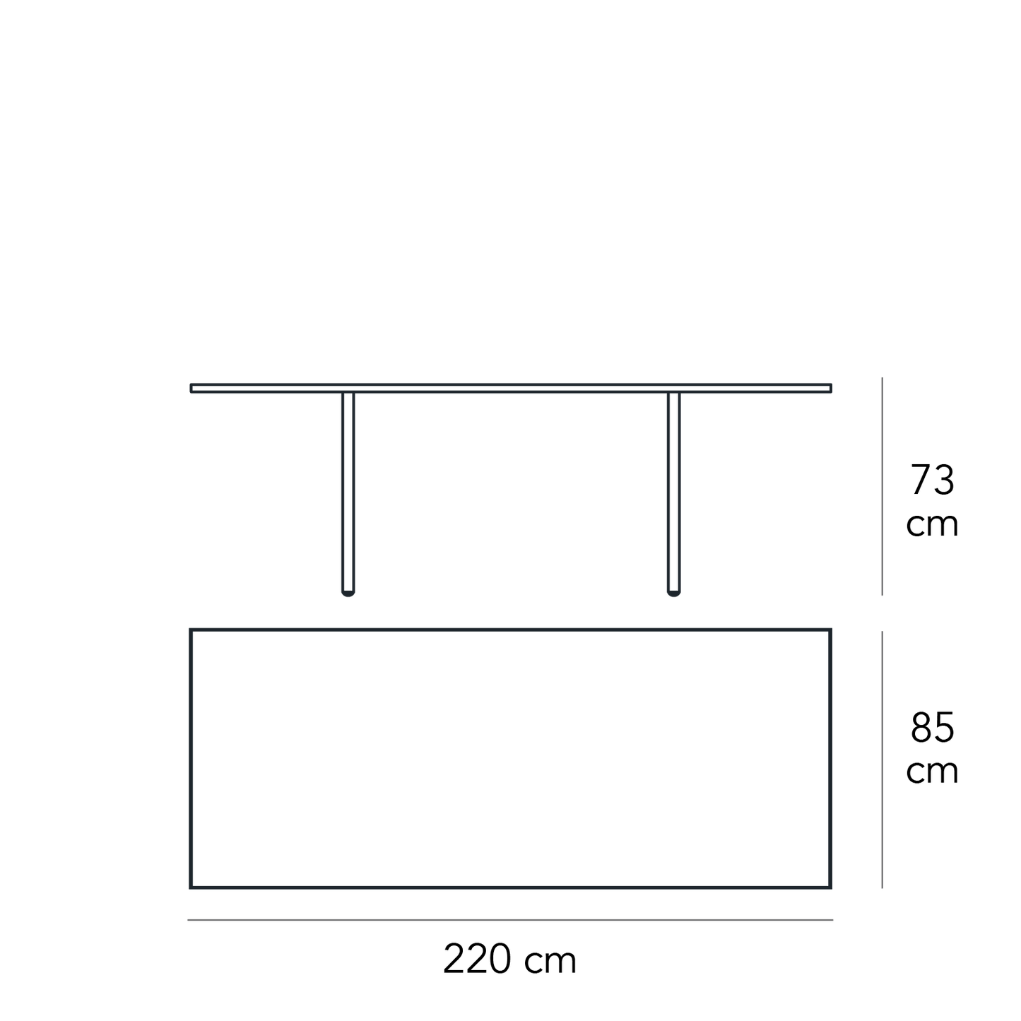 Dining Table Transparent – Tempered Glass Renzo Piano Icon | F2720TA150TR20