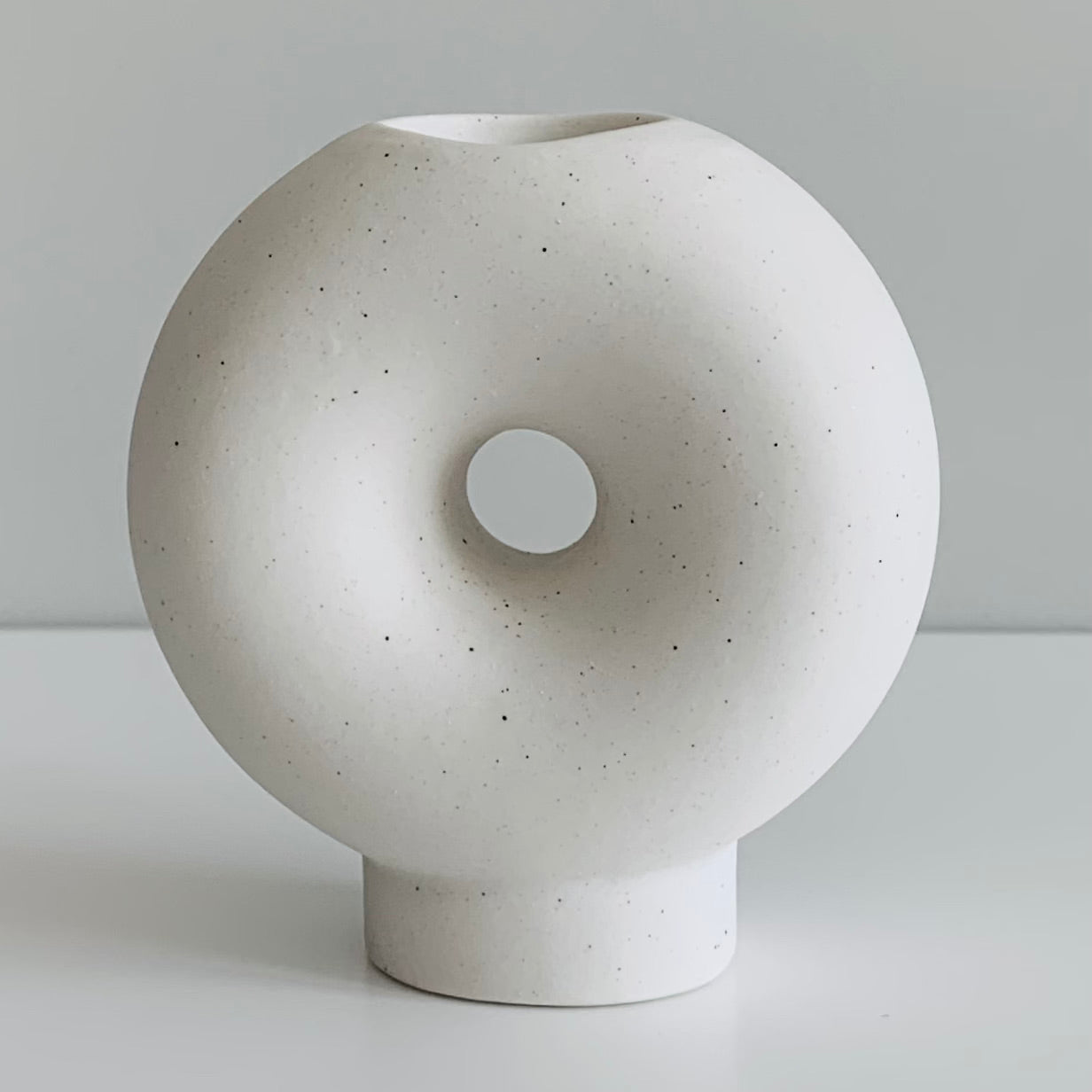 Contemporary Ceramic Circular Candleholder