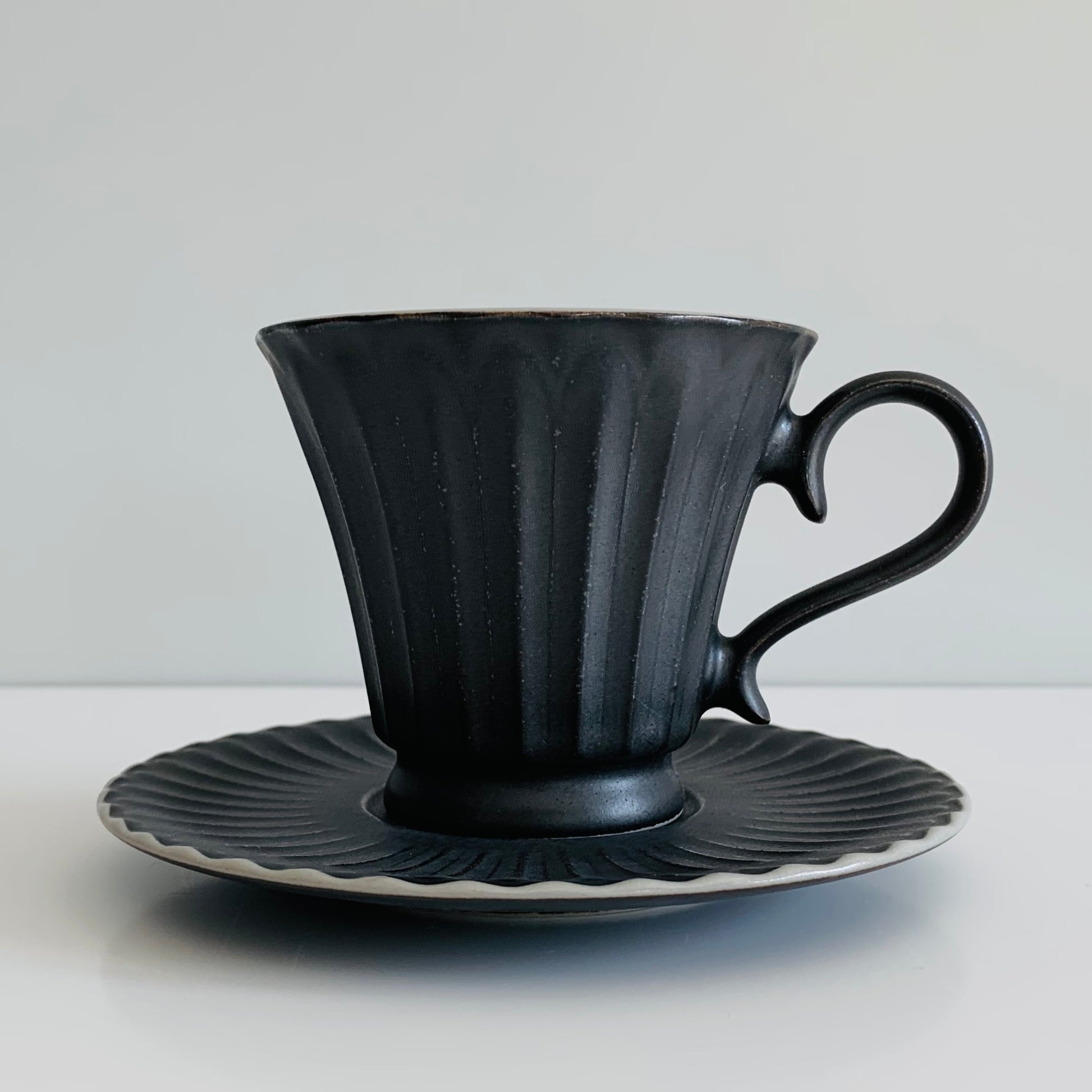 Black Teacup, Teacup and saucer set