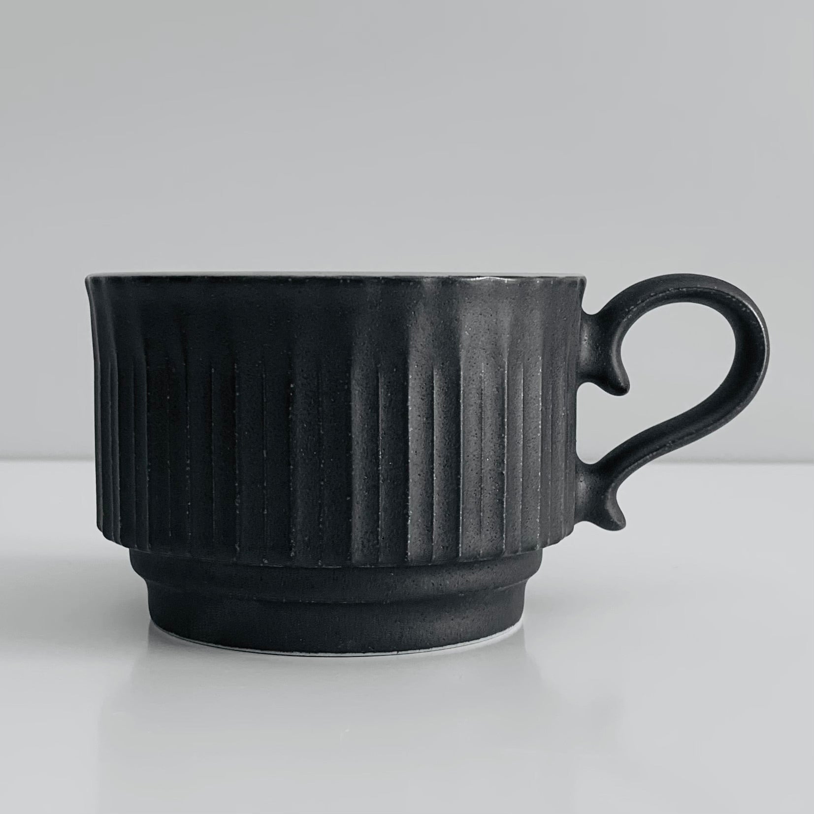 Black Teacup, Stackable Teacup