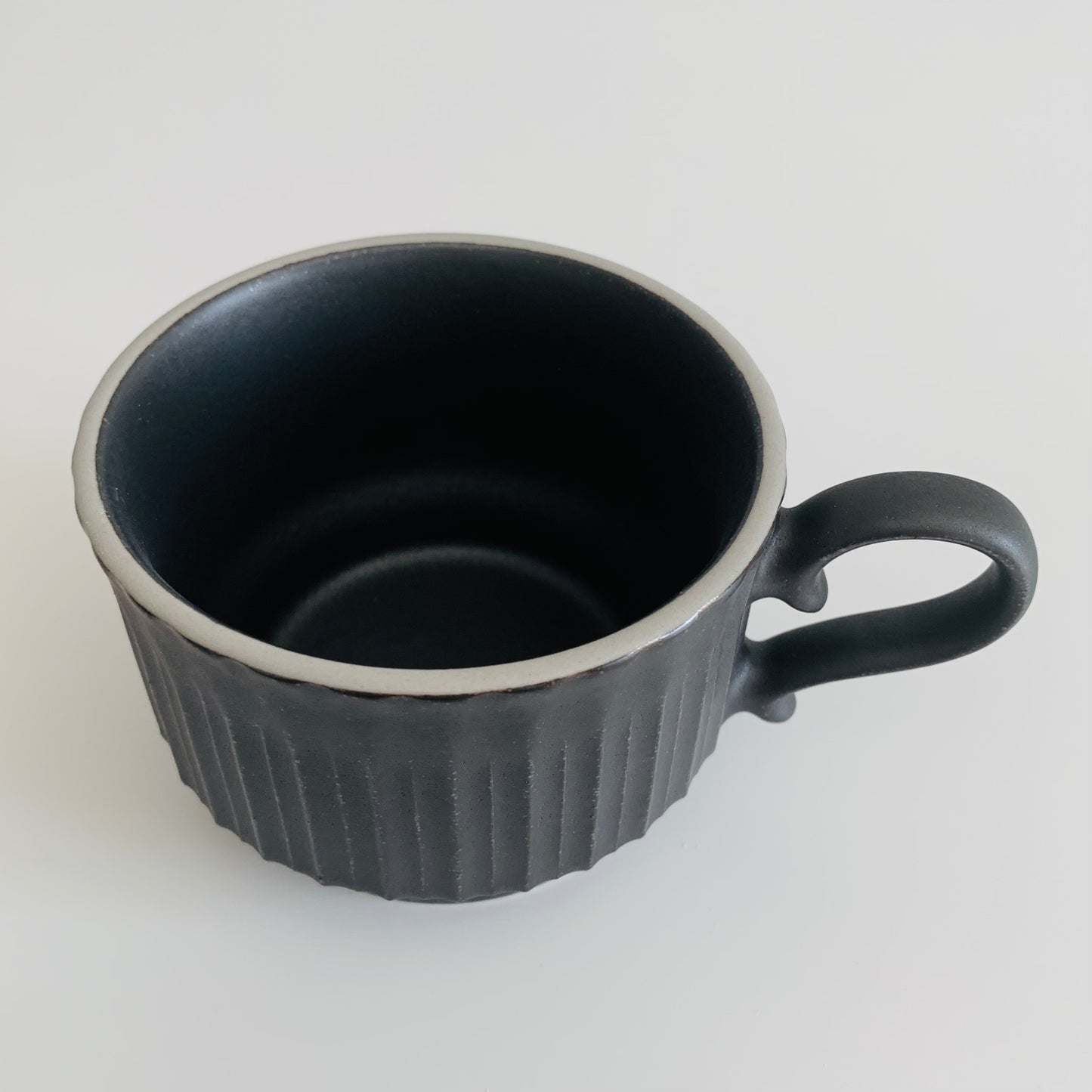 Black Teacup, Stackable Teacup
