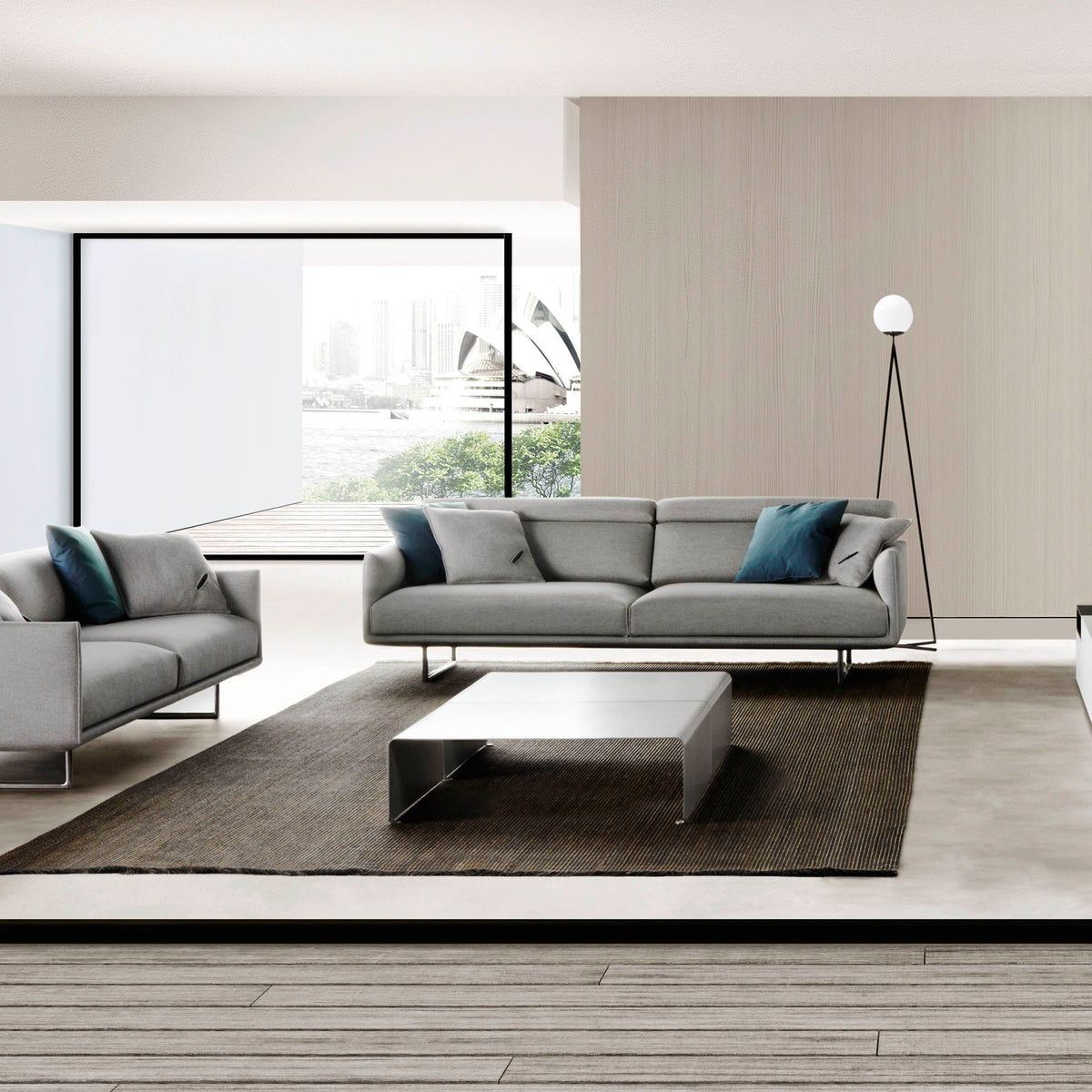 Luxury LA TABLE BASSE Aluminium Coffee Table Modern Italian Style for Villa