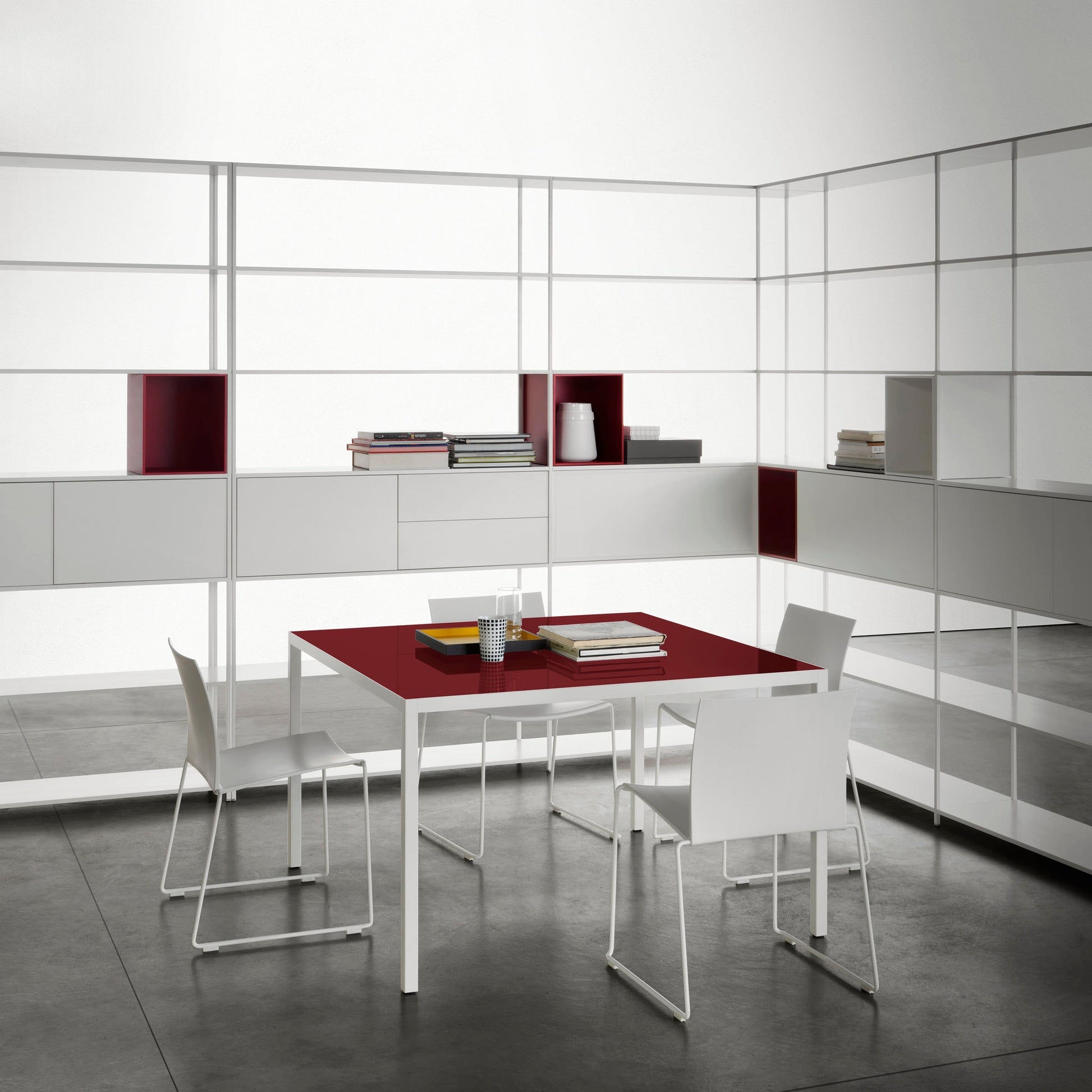 M1 Dining Chair – Stackable Indoor/Outdoor, Recyclable Plastic & Steel by MDF Italia