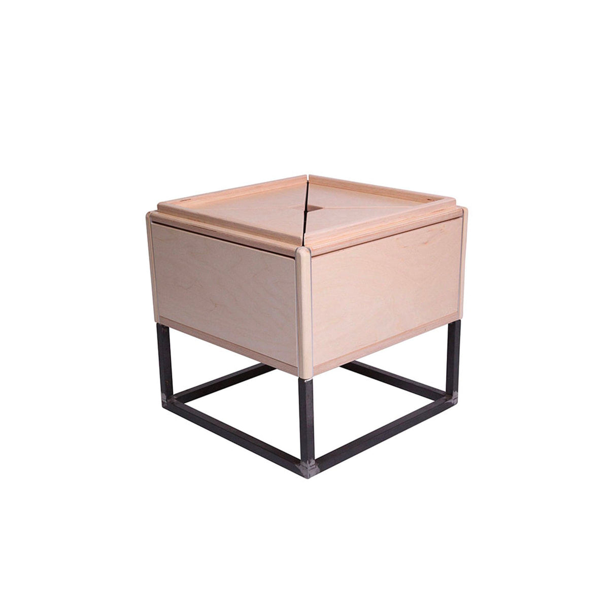 Luxury PETALO Wood Metal Coffee Table Modern Italian Style for Villa
