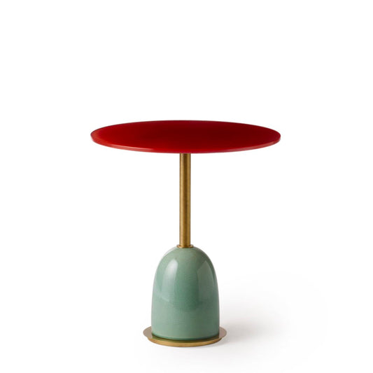 Luxury PINS Ceramic Glass Side Table Modern Italian Style for Villa