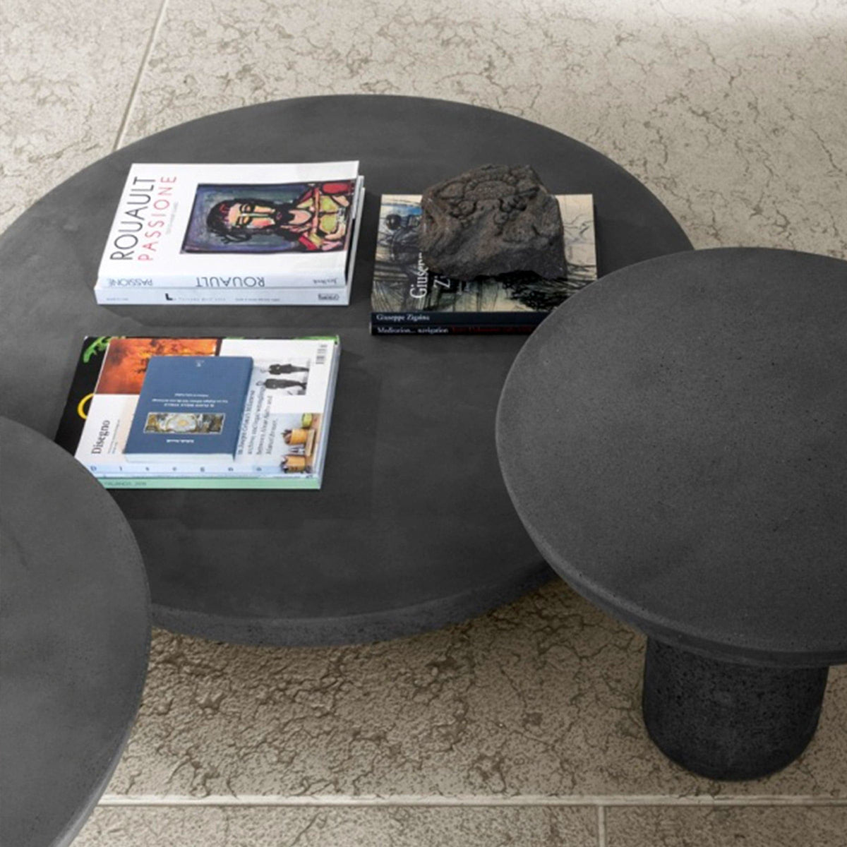 Luxury OLO Concrete Coffee Table Modern Italian Style for Villa