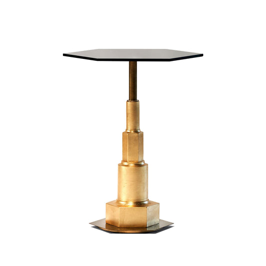 Luxury KELLY Ceramic Glass Side Table Modern Italian Style for Villa