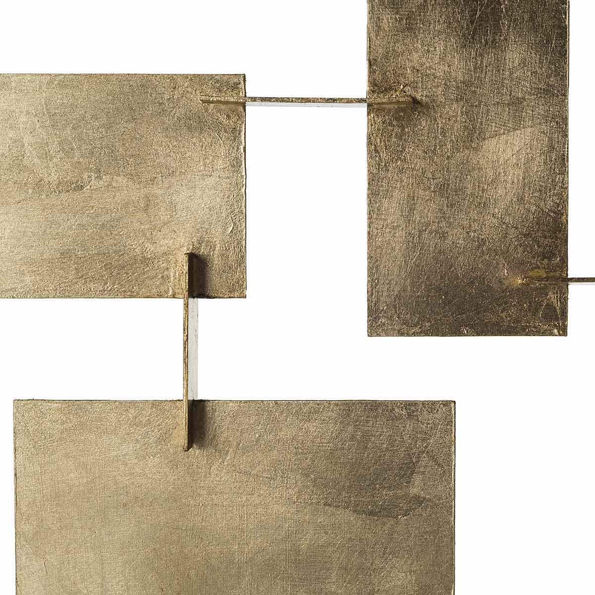 Raymond Italian Console Table – Geometric Gold Leaf Marble by Marioni