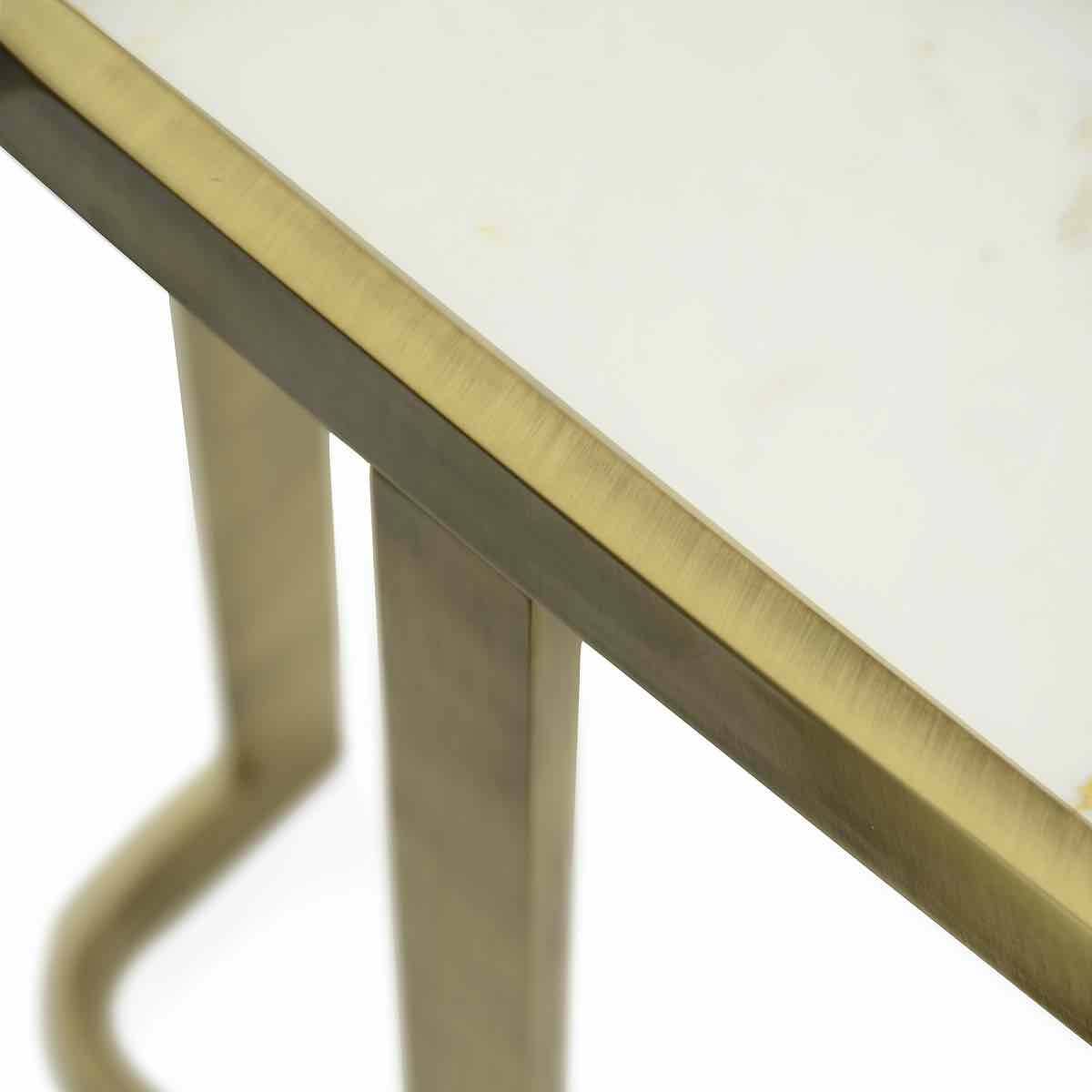 Luxury JEAN Marble Side Table Modern Italian Style for Villa