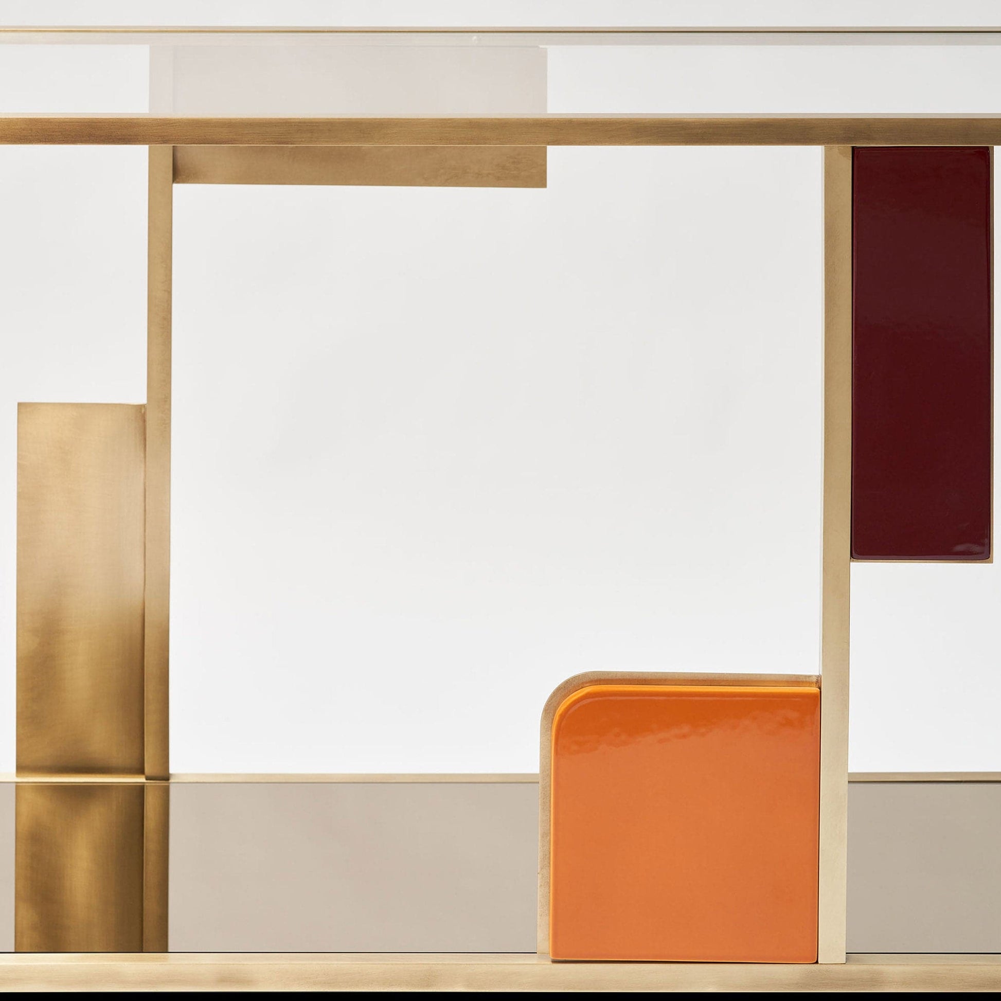 Console Table Sunset – Italian Designer Lacquered Wood Marioni Statement Piece