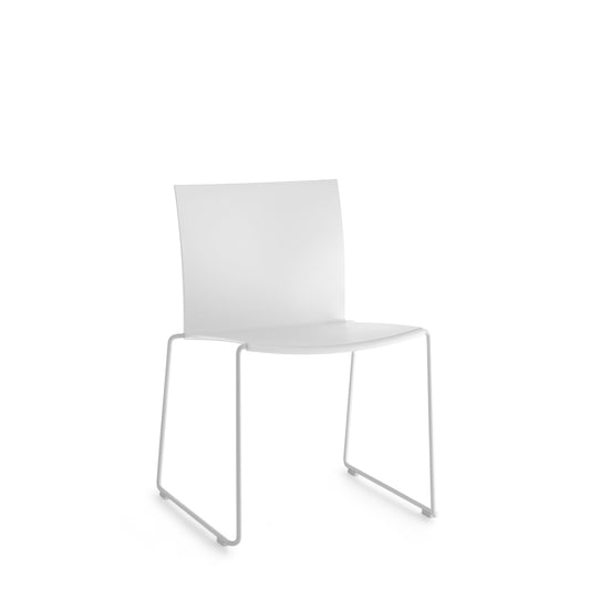 M1 Dining Chair – Stackable Indoor/Outdoor, Recyclable Plastic & Steel by MDF Italia