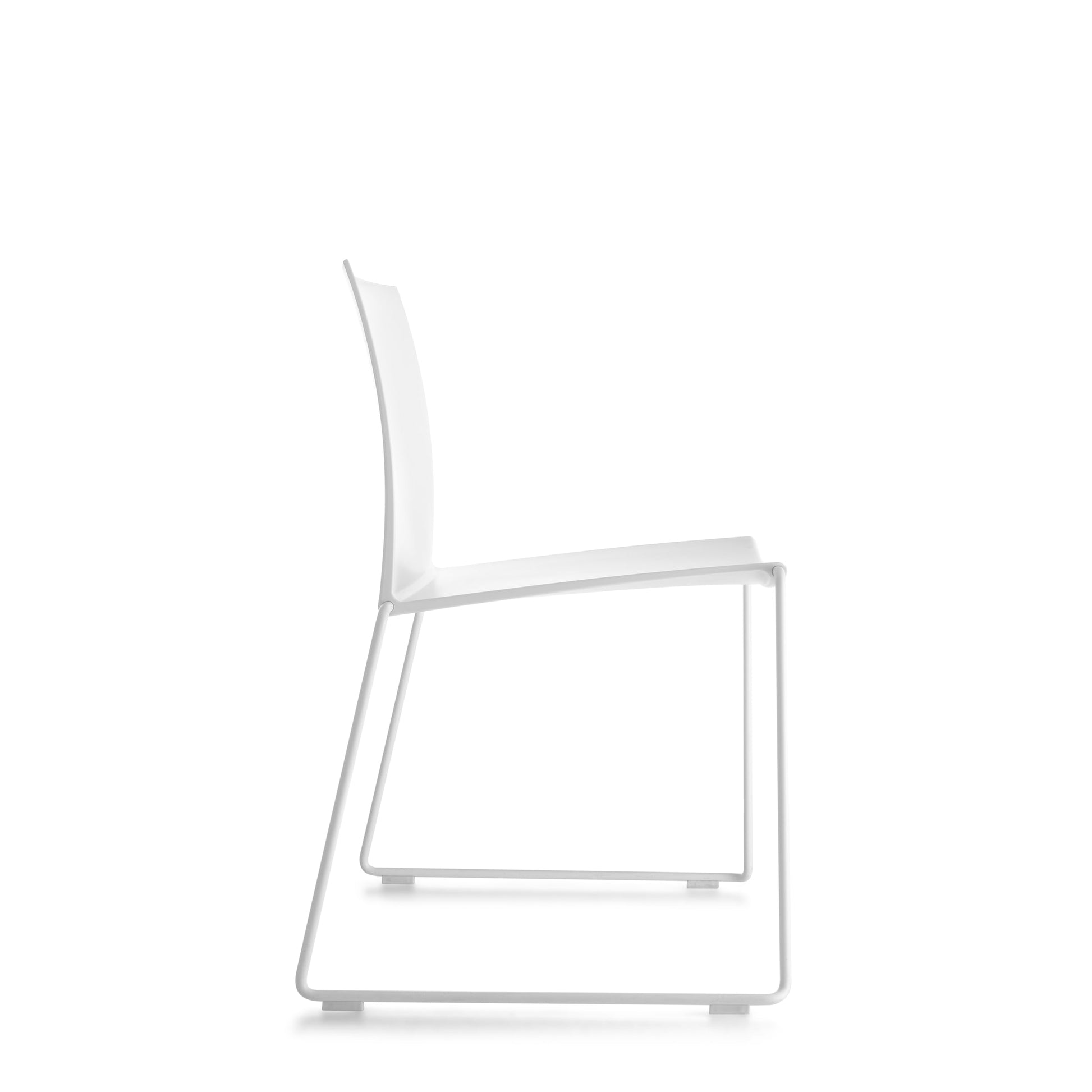 M1 Dining Chair – Stackable Indoor/Outdoor, Recyclable Plastic & Steel by MDF Italia