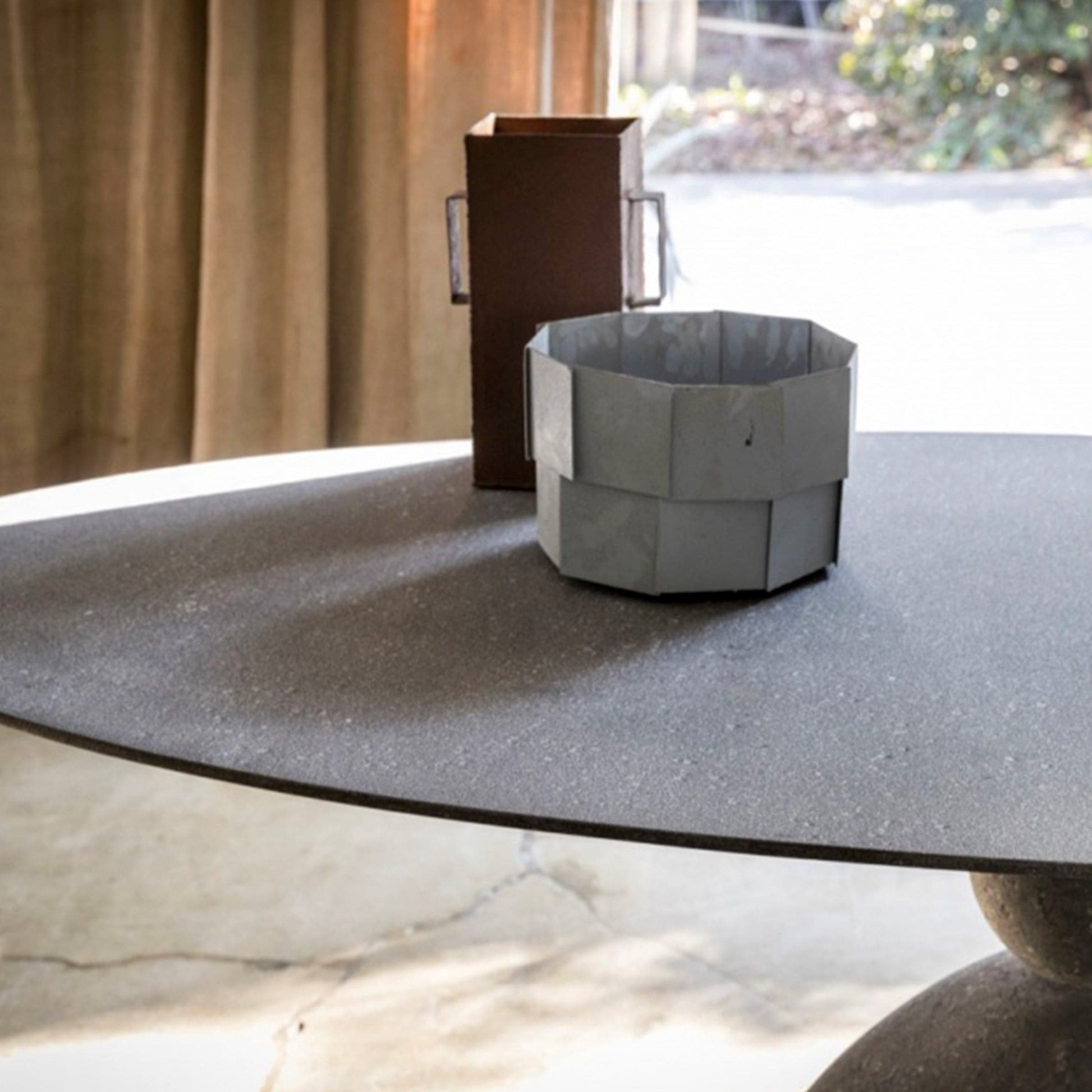 Oval Dining Table Sculptural Base – Hand-Applied Finish by Sebastiano Tosi