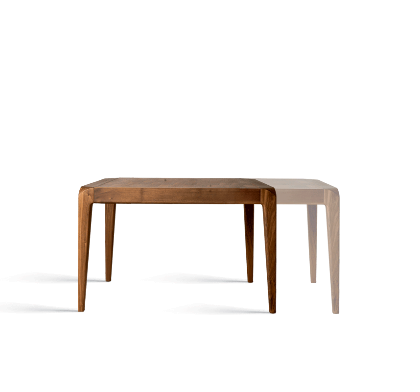 Extendable Dining Table – Solid Walnut Wood Rectangular Statement Piece