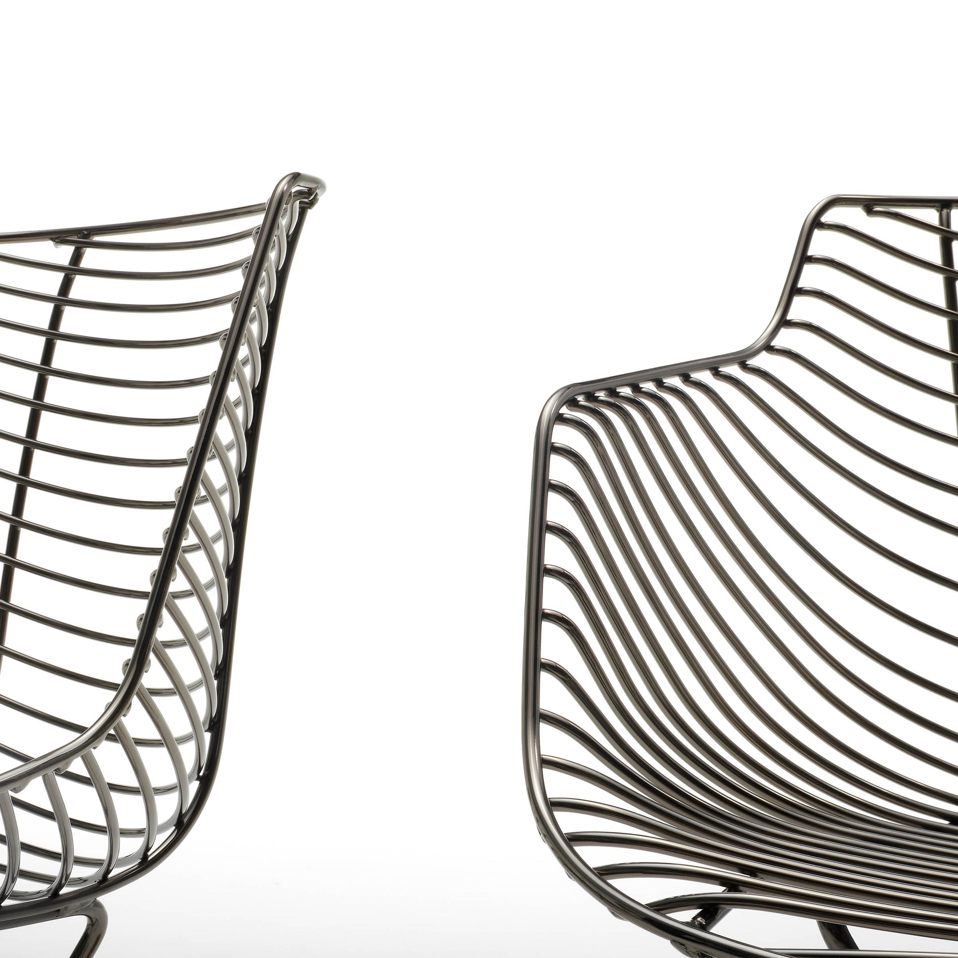 Flow Filo Dining Chair – Bronze Steel Wire – MDF Italia – Contemporary