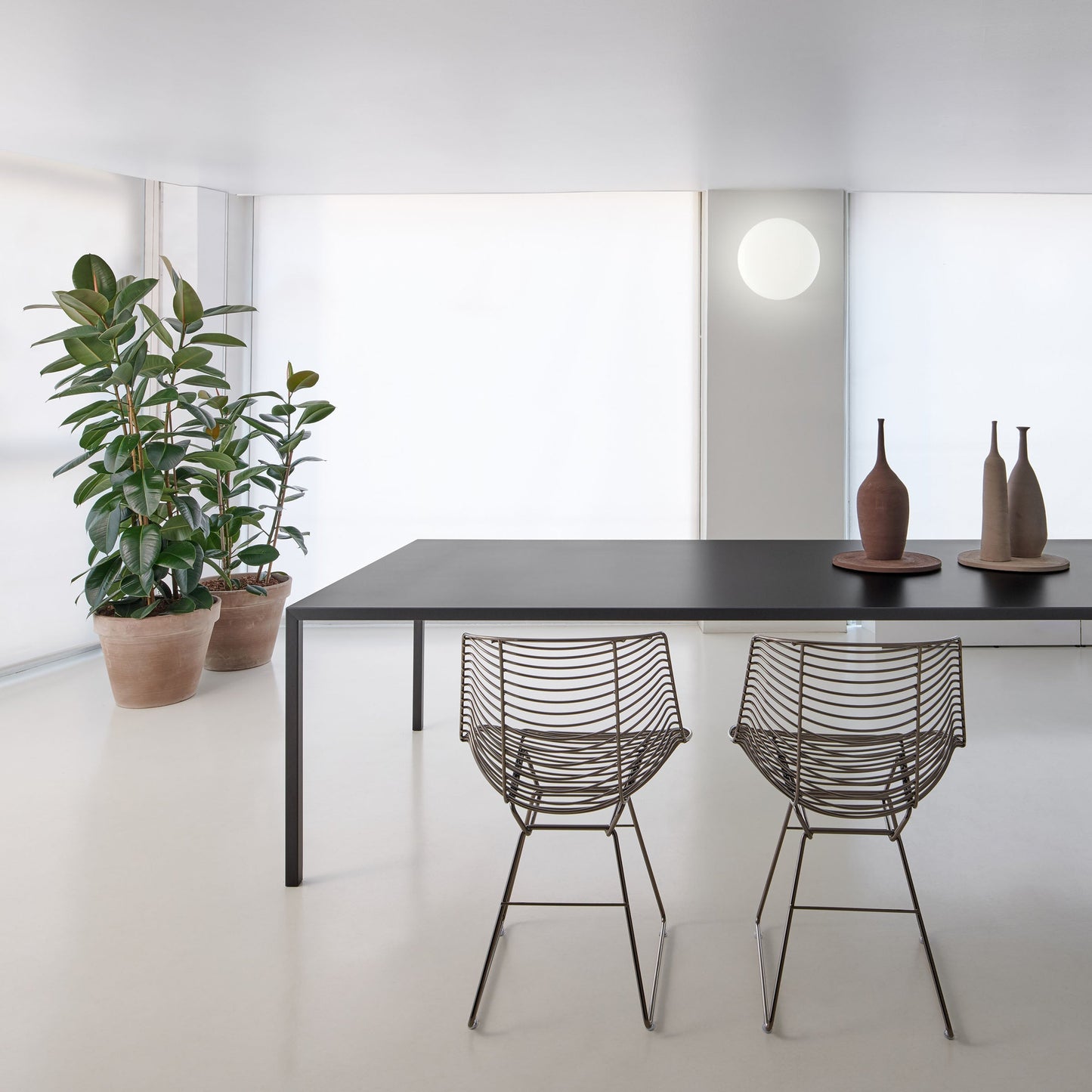 Flow Filo Dining Chair – Bronze Steel Wire – MDF Italia – Contemporary