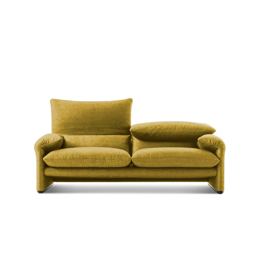 Two-Seater Sofa Adjustable Backrest Fabric Maralunga Maxi by Cassina Icon