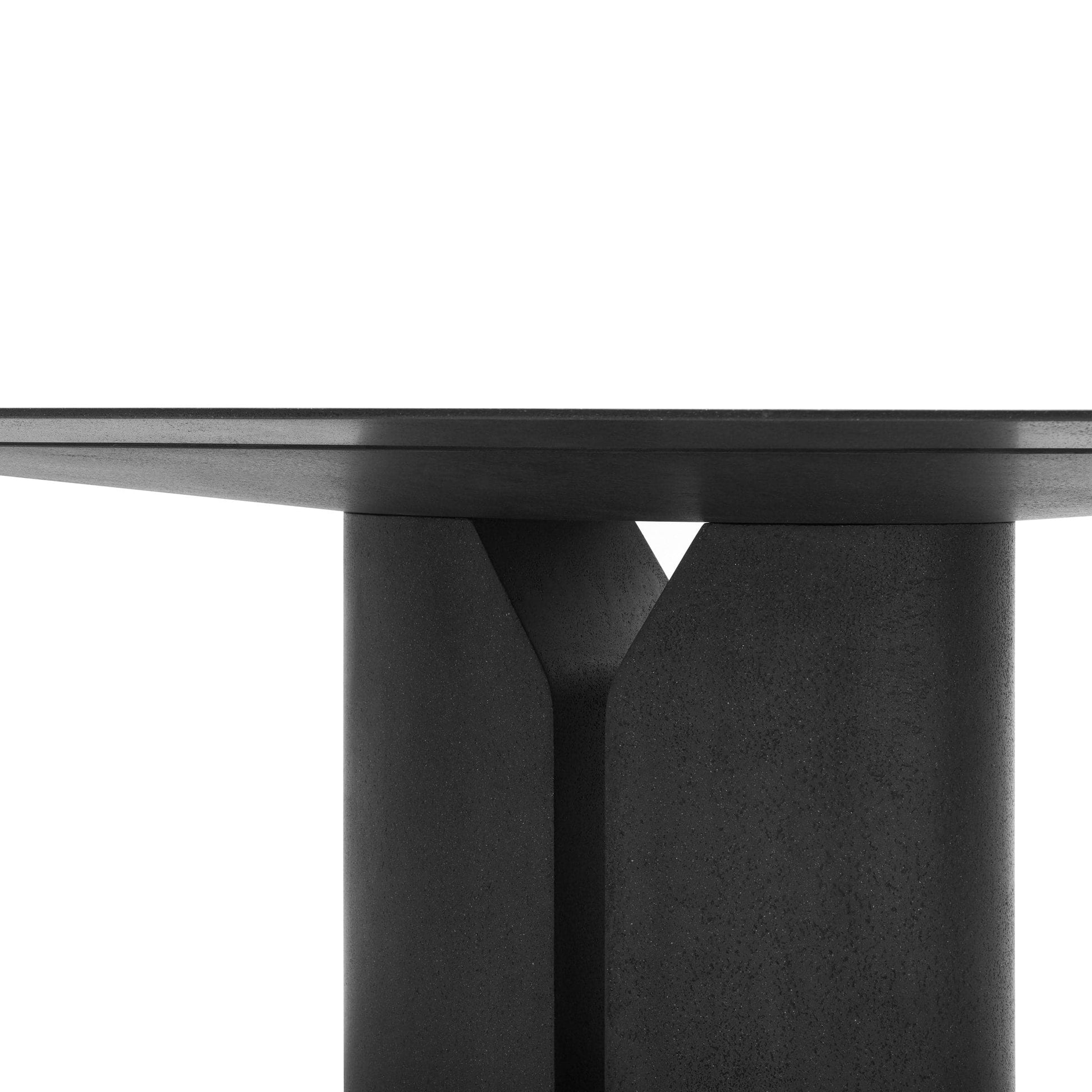 Oval Dining Table Geometric Silhouette in Black by Jean Nouvel – Statement Piece