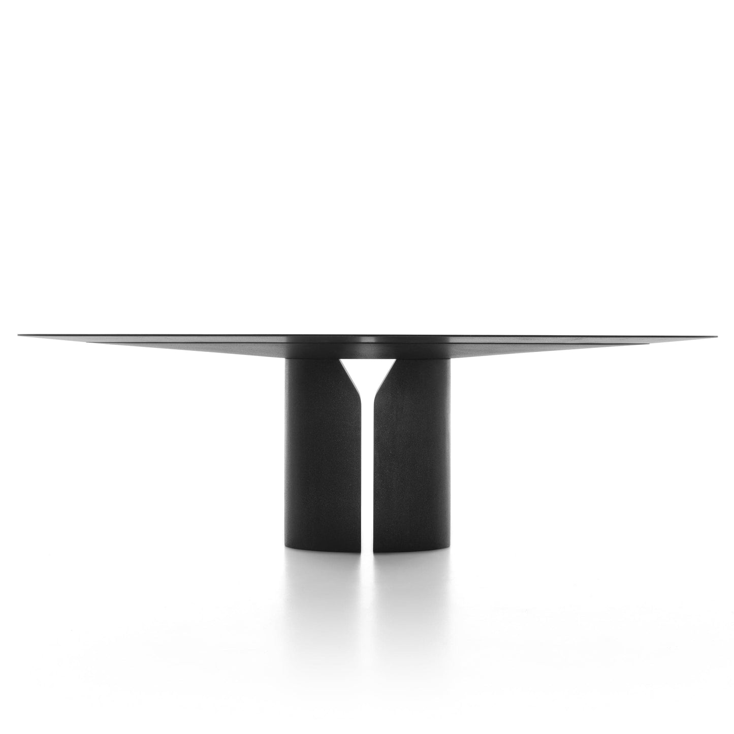 Oval Dining Table Geometric Silhouette in Black by Jean Nouvel – Statement Piece