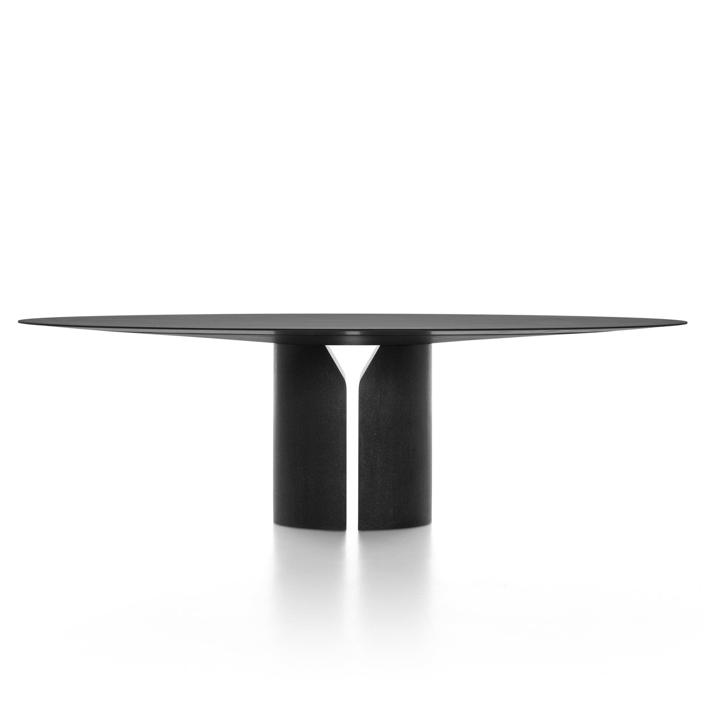Oval Dining Table Geometric Silhouette in Black by Jean Nouvel – Statement Piece