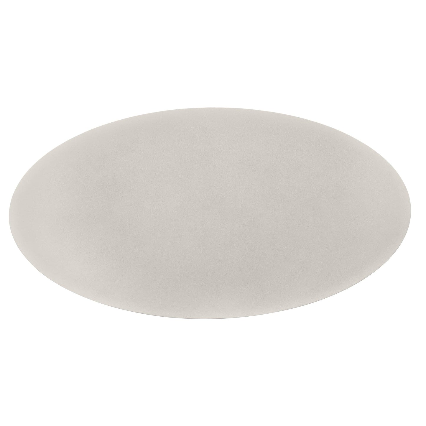 Oval Dining Table 79-inch – Sculptural Geometric Reconstructed Stone Statement Piece