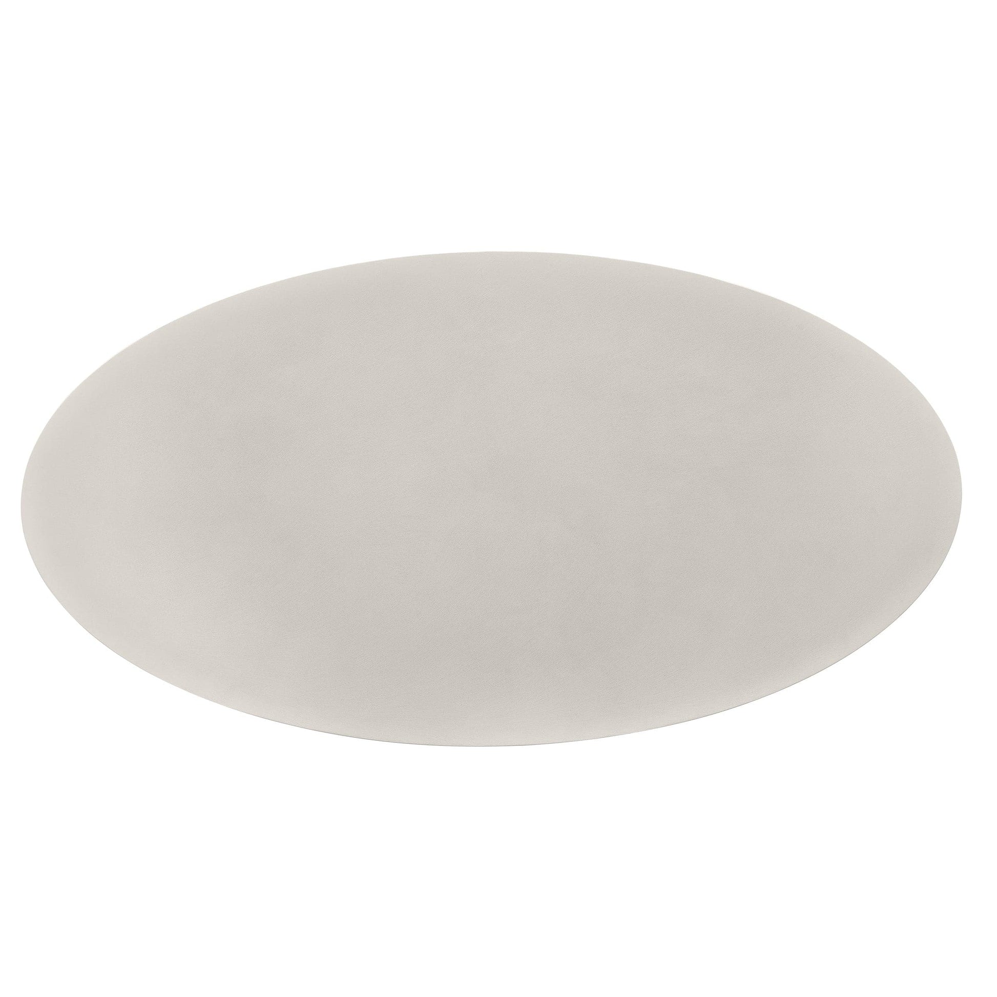 Oval Dining Table 79-inch – Sculptural Geometric Reconstructed Stone Statement Piece