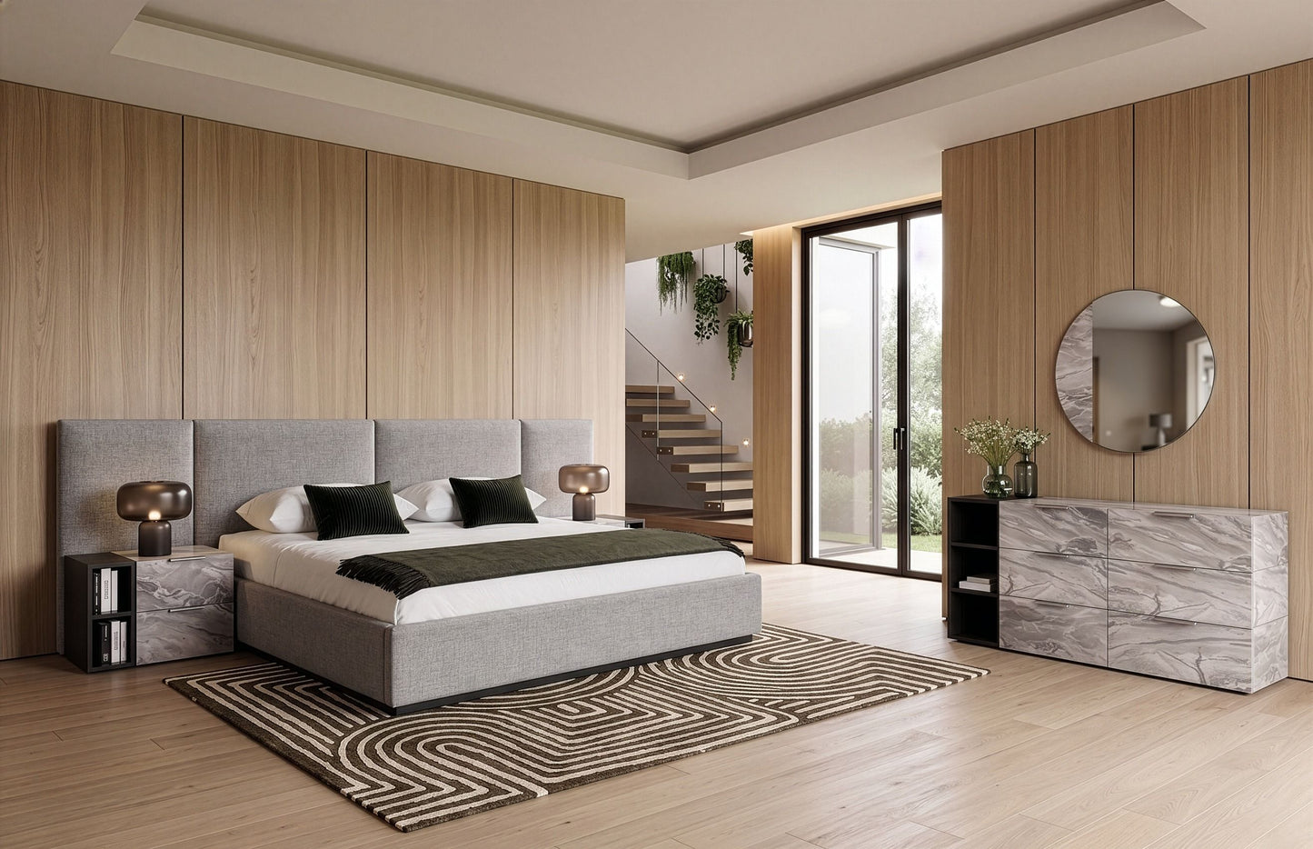 Luxury Modern Mariana Bedroom Set European Style for Villa