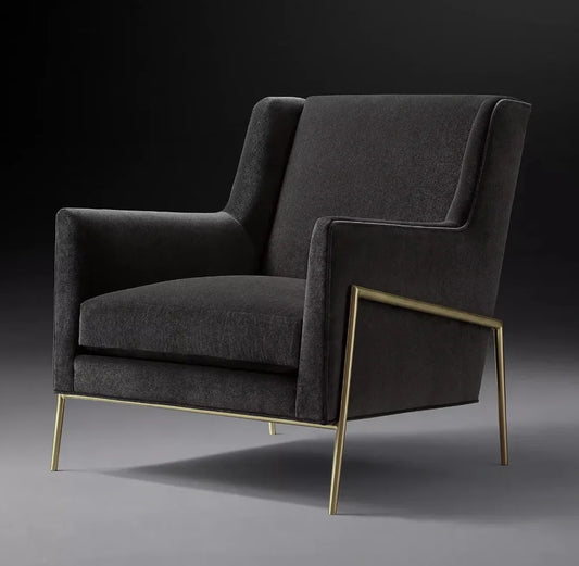 Paget Wingback Chair – Midcentury Design Upholstered Statement Piece