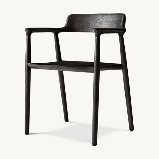 Oskar Dining Armchair – Cane Back Solid Oak – Midcentury Modern Statement Piece