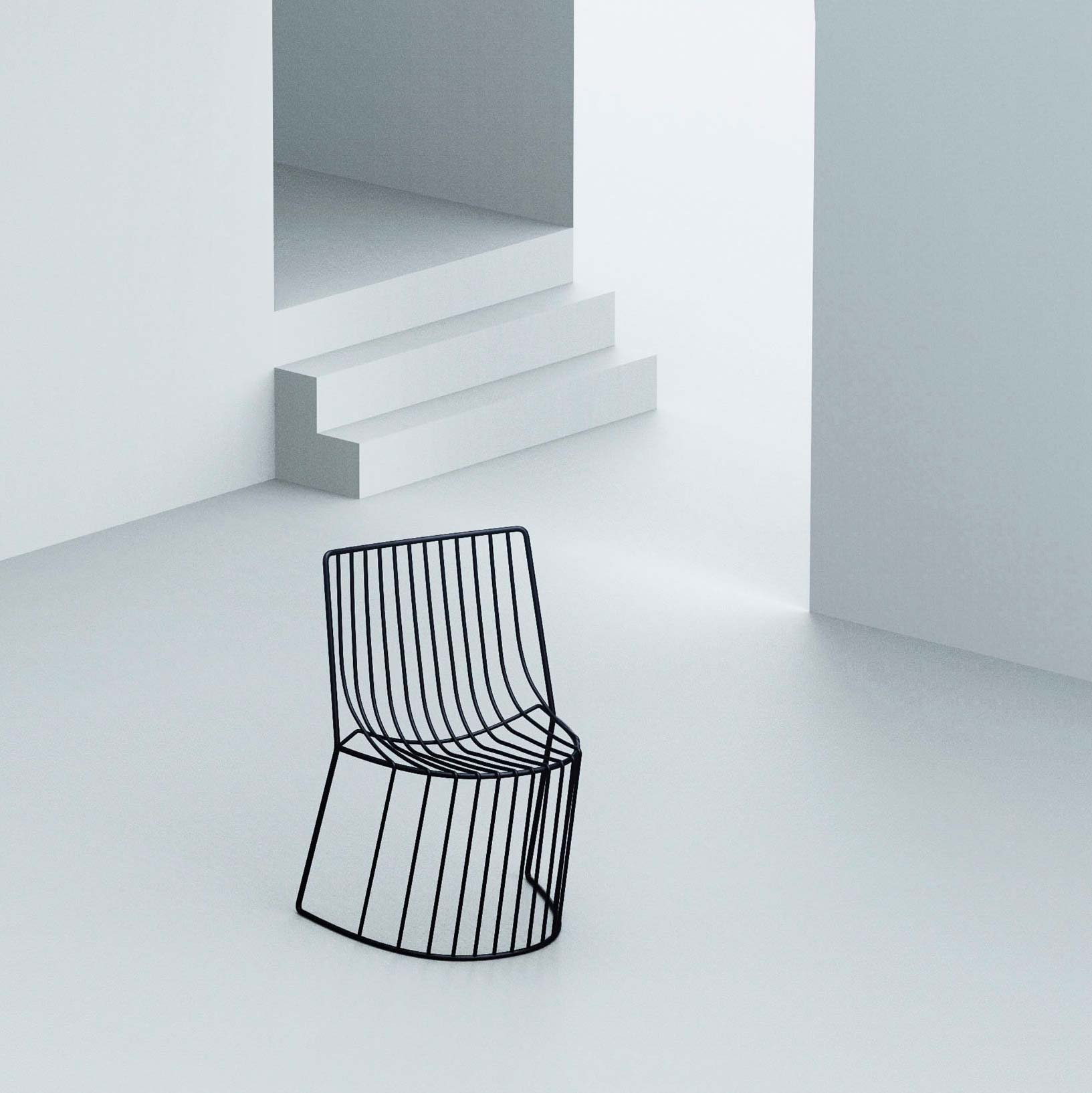 Amarone Dining Chair – Wire Metal Design by Enrico Girotti for LapiegaWD