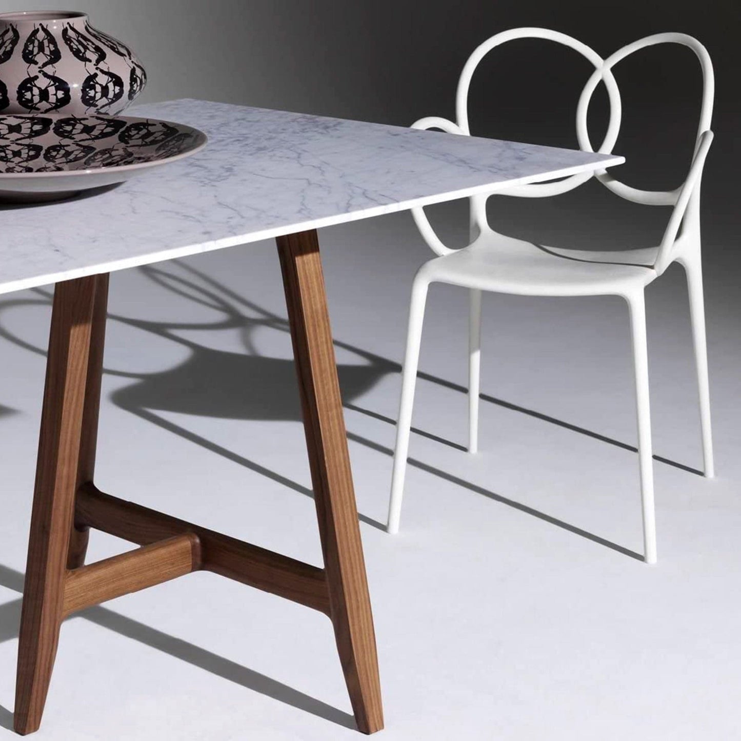Sissi Armchair Sculptural Loops – Polypropylene Driade Contemporary Dining Seating