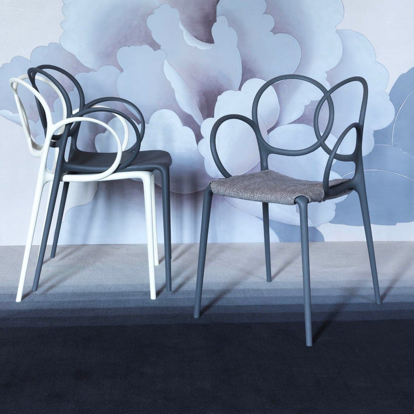 Sissi Armchair Sculptural Loops – Polypropylene Driade Contemporary Dining Seating
