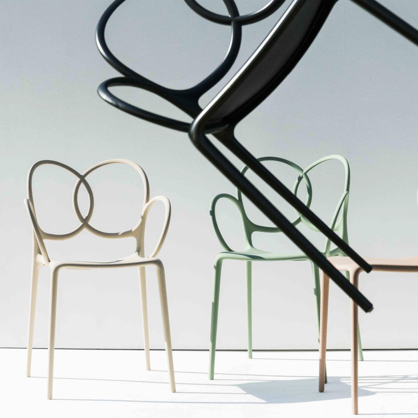 Sissi Armchair Sculptural Loops – Polypropylene Driade Contemporary Dining Seating