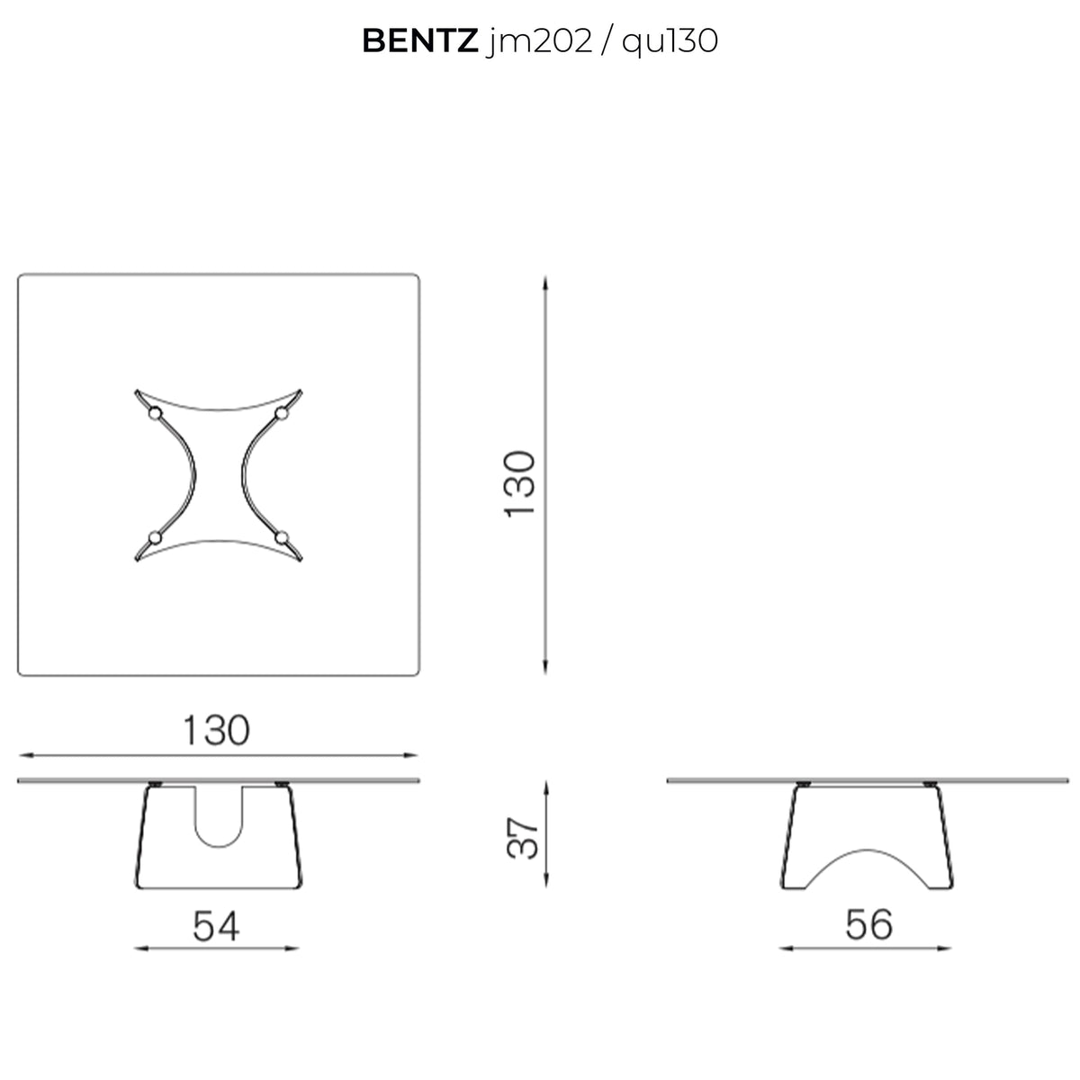Luxury BENTZ Aluminium Glass Coffee Table Modern Italian Style for Villa