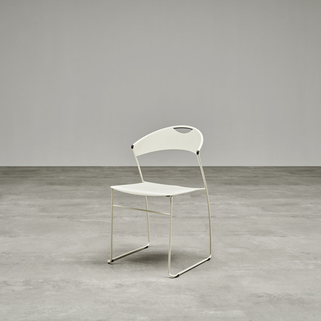 Juliette Stackable Chair by Hannes Wettstein – Italian Designer Steel Seating