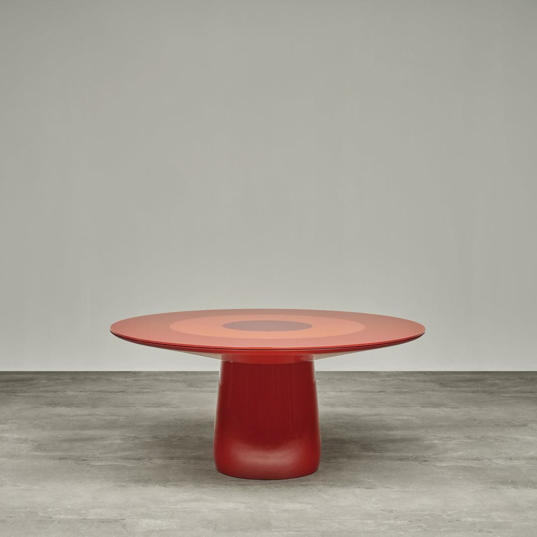 Roundel Dining Table – Italian Designer Glass Statement Piece