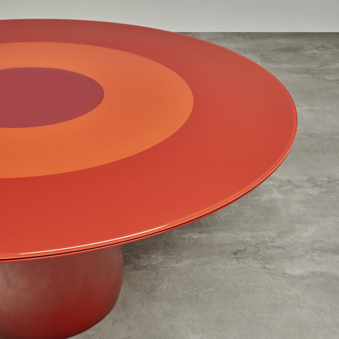 Roundel Dining Table – Italian Designer Glass Statement Piece