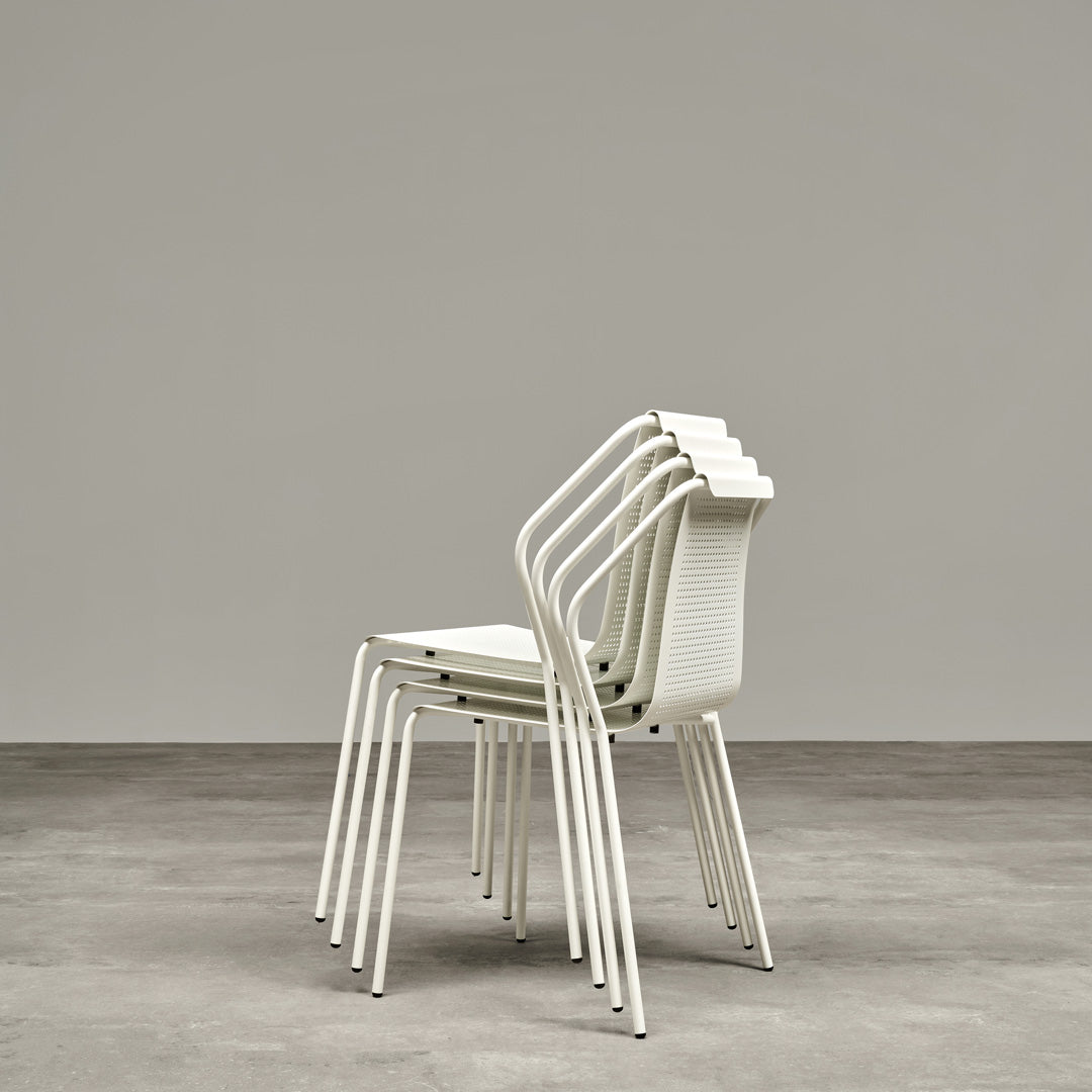 Donna Outdoor Chair – Stackable Stainless Steel Baleri Italia Modern