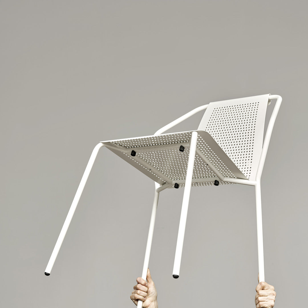 Donna Outdoor Chair – Stackable Stainless Steel Baleri Italia Modern