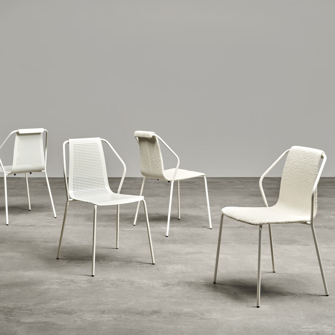 Donna Outdoor Chair – Stackable Stainless Steel Baleri Italia Modern