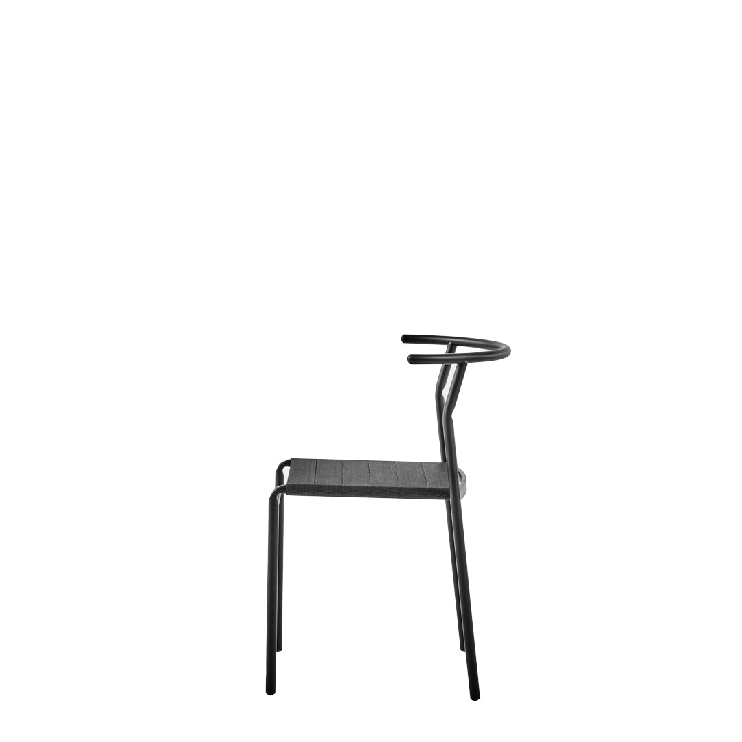 Café Chair Stackable Dining Chair – Steel & Lasten Philippe Starck