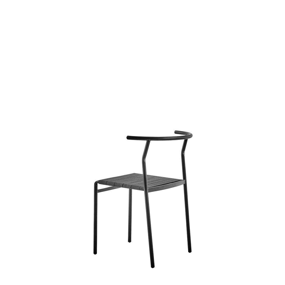 Café Chair Stackable Dining Chair – Steel & Lasten Philippe Starck