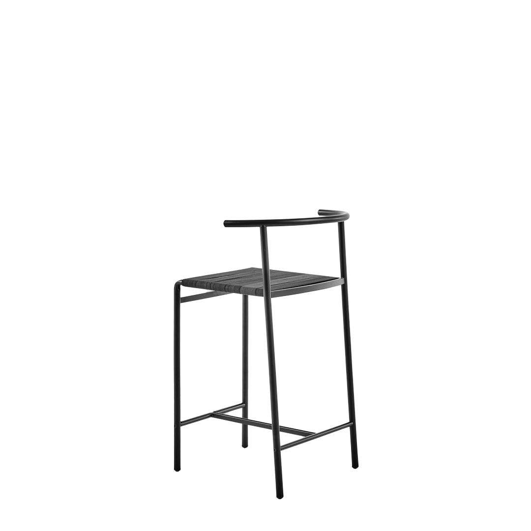 Luxury Café Chair 63H Bar Stool Modern Italian Style for Villa
